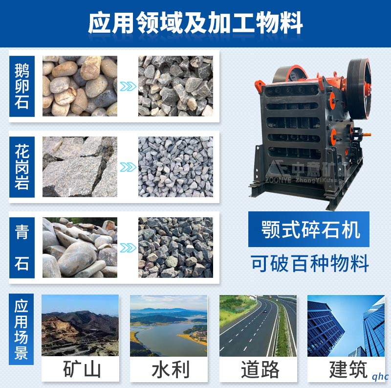 中意破碎機(jī)生產(chǎn)成品料粒型優(yōu)、針片狀含量少