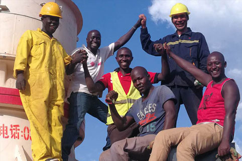 青建集團時產(chǎn)200噸砂石骨料生產(chǎn)線落戶非洲