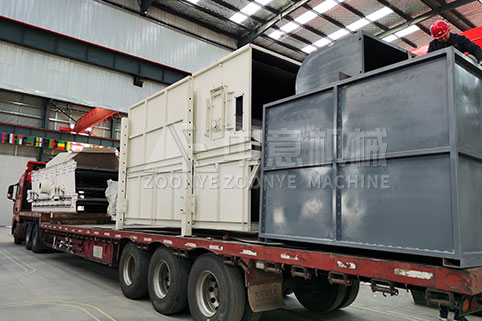 廣東東莞時處理100方裝修垃圾處理生產(chǎn)線設(shè)備發(fā)貨