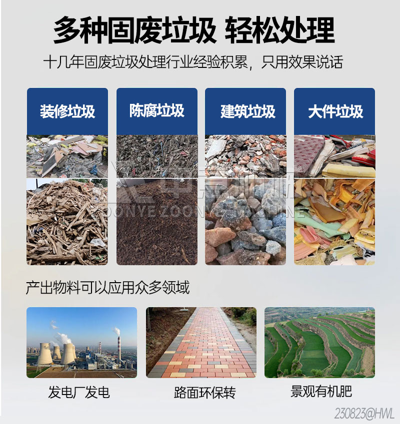 多種固廢垃圾 輕松處理 多種固廢垃圾 輕松處理