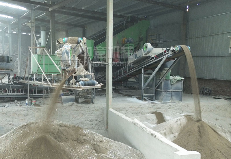 分選出來的石粉+細(xì)沙 分選出來的石粉+細(xì)沙